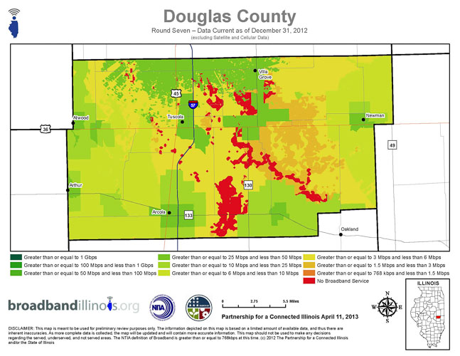 Douglas County Map